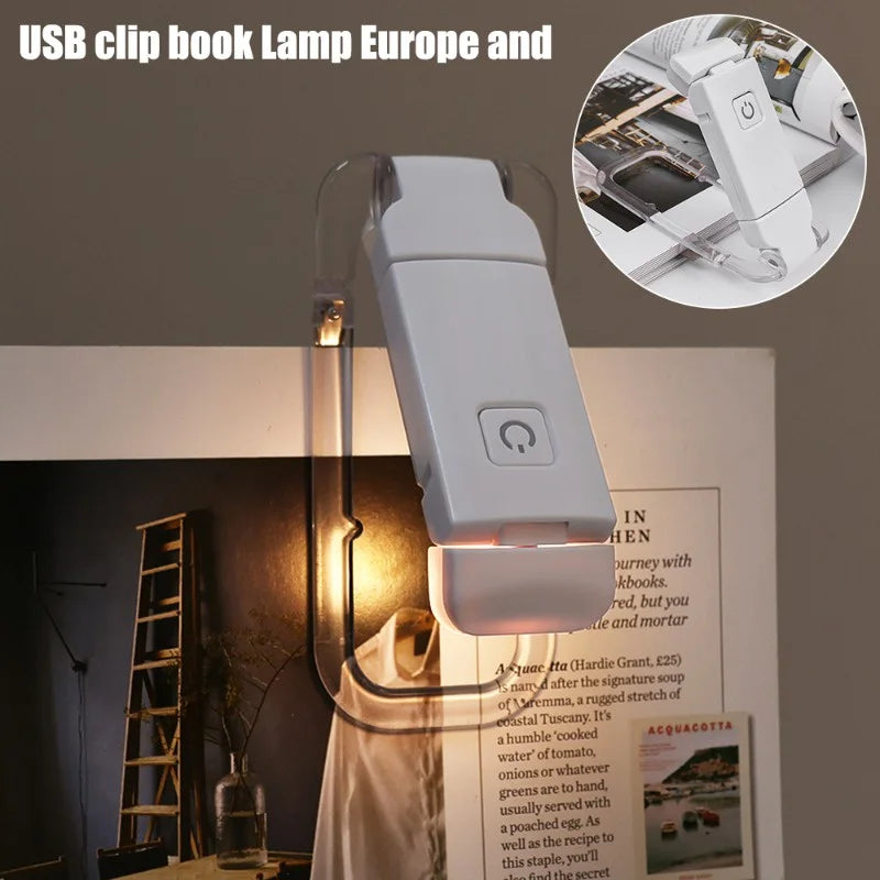 Luminara Scribe - Lampe pince rechargeable idéale pour la lecture de nuit, lumière douce et ciblée.