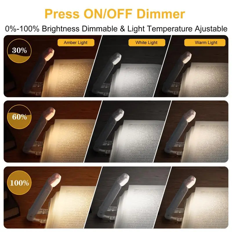 Luminara Scribe - Lampe pince rechargeable idéale pour la lecture de nuit, lumière douce et ciblée.