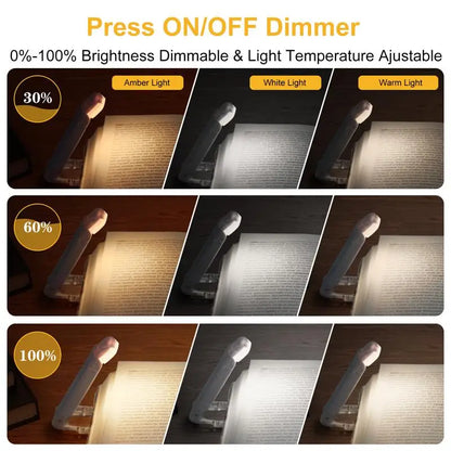 Luminara Scribe - Lampe pince rechargeable idéale pour la lecture de nuit, lumière douce et ciblée.