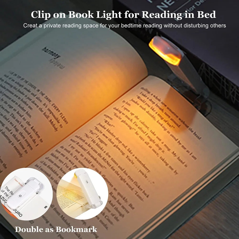 Luminara Scribe - Lampe pince rechargeable idéale pour la lecture de nuit, lumière douce et ciblée.