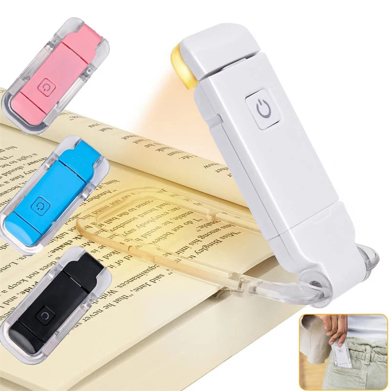 Luminara Scribe - Lampe pince rechargeable idéale pour la lecture de nuit, lumière douce et ciblée.